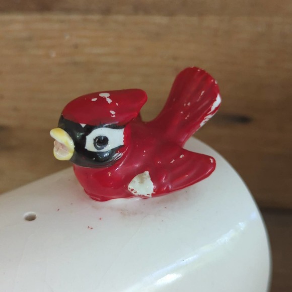 Vtg 1960s Enesco US Mail / Mailbox Salt and Pepper Shakers / Cardinal / Blue Jay - Picture 5 of 10